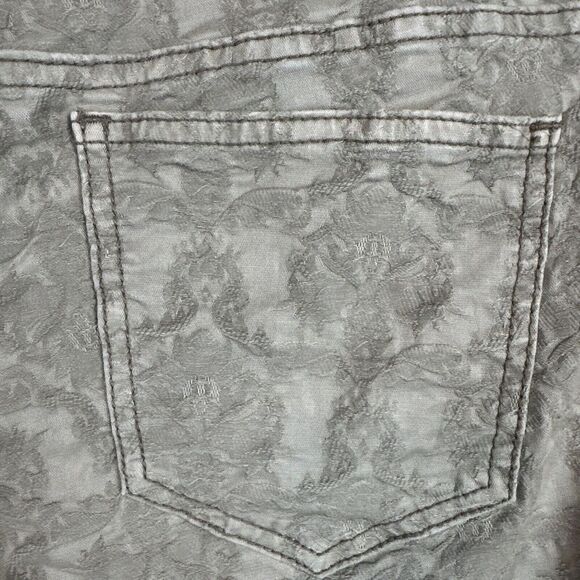 Free people Jeans Womens Floral tan waist 29 patterned Romantic Cottage Artsy - Picture 8 of 11